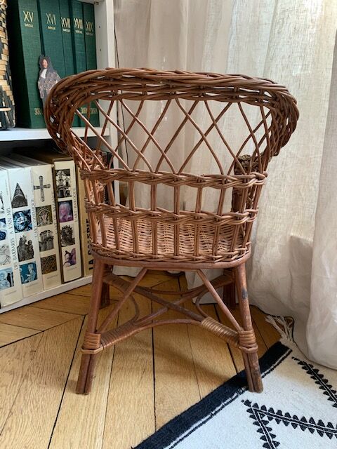 Rattan children's chair