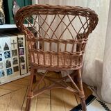 Rattan children's chair