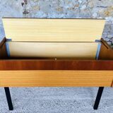 Teak storage unit with metal legs Circa 70's