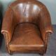 Set de 2 fauteuils club en cuir de mouton