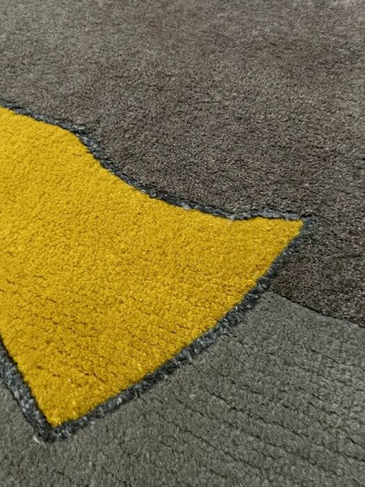 Tisca modernist hand-tufted wool rug France 1980s