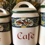 5 Louis Gueule earthenware pots