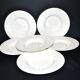 Wedgwood set of 6 pasta plates, Patrician garland, England