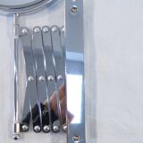 Vintage metal accordion wall mirror