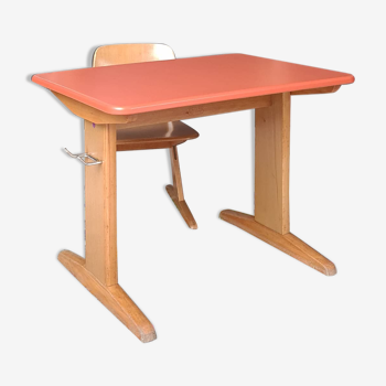 Bureau et chaise enfant vintage casala/vs