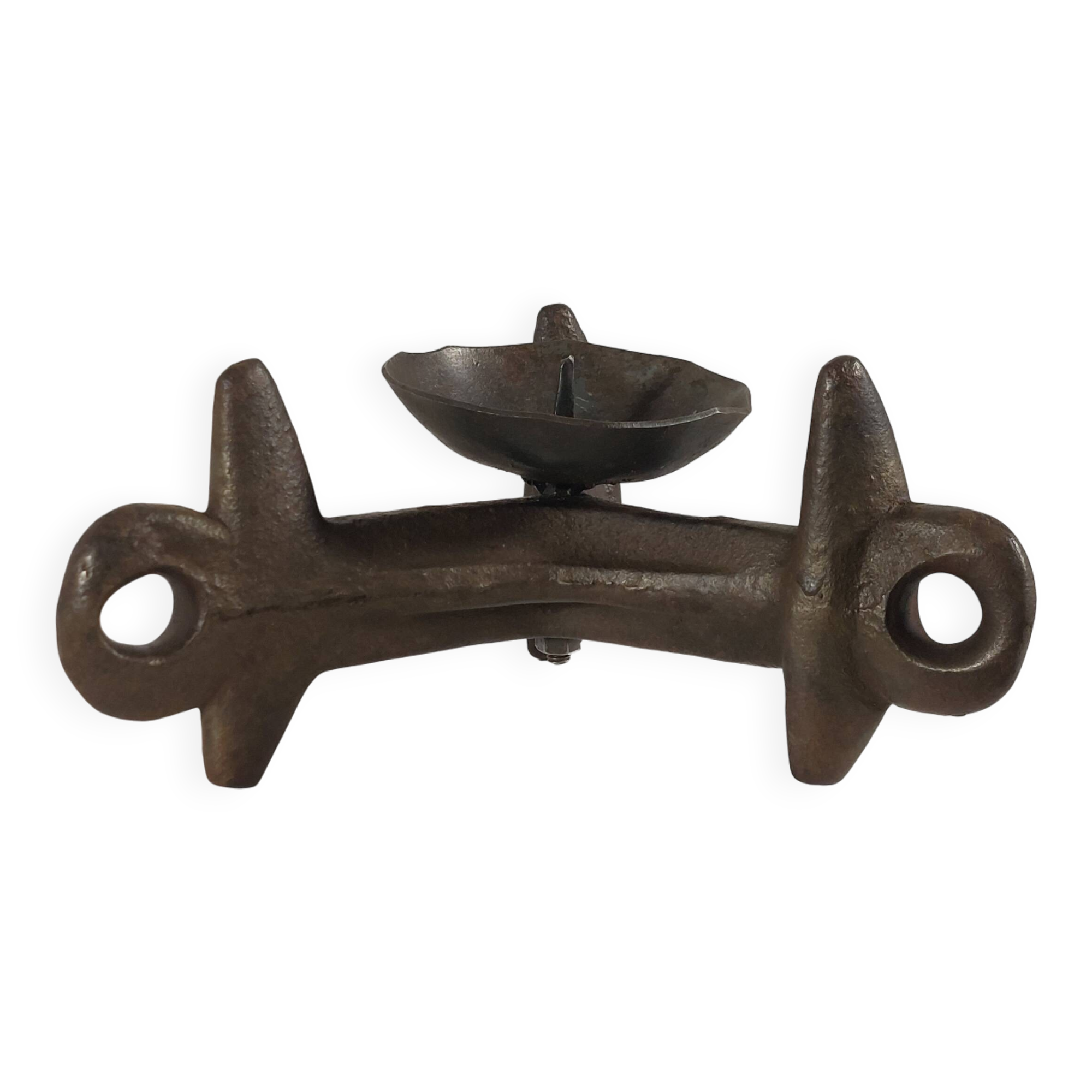 Unique vintage brutalist candlestick.
