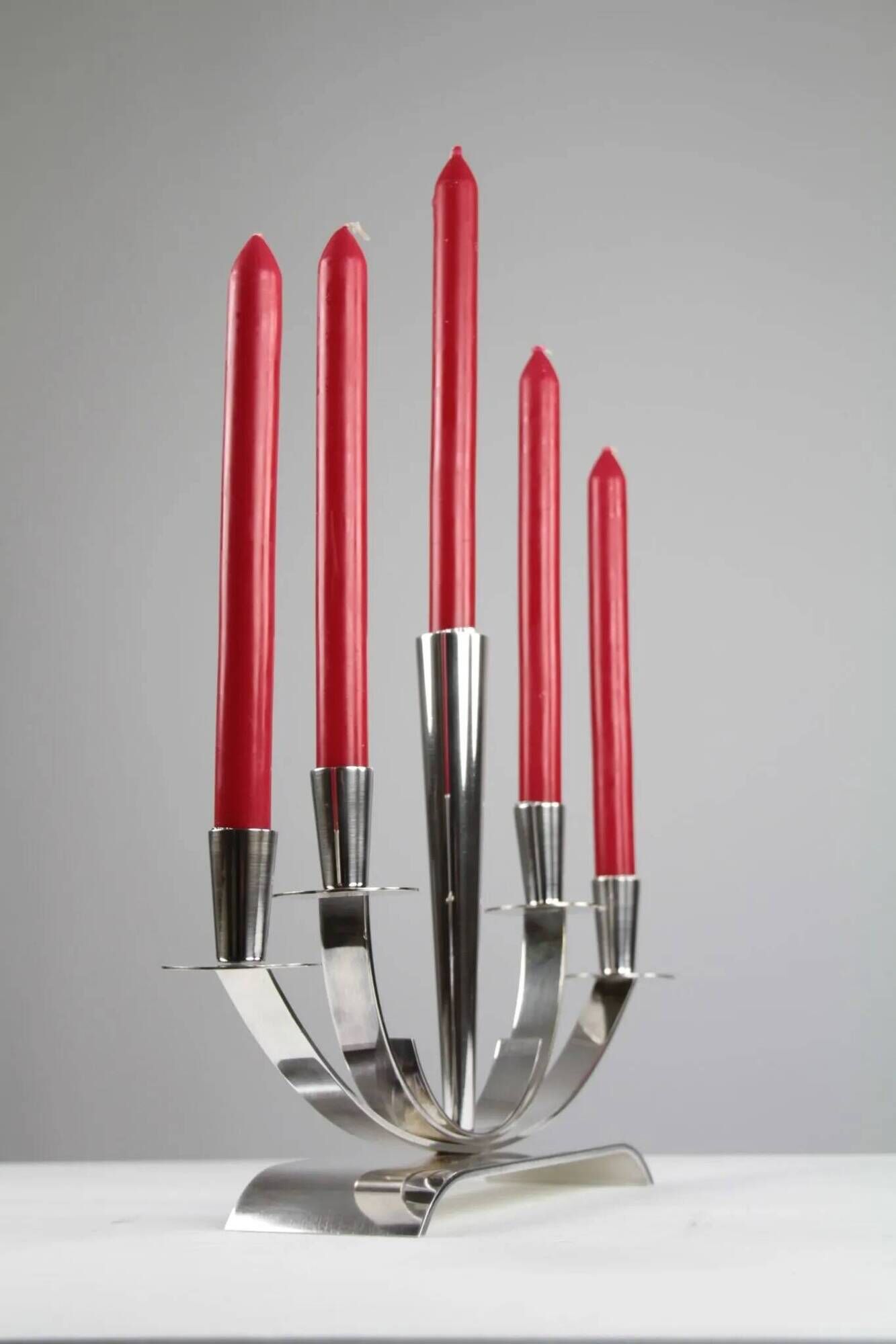 Candelabra model 3240-88 by Walter Andersson for Ystad-Metall, Sweden, 1950s