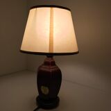 Old ceramic and wood bedside lamp