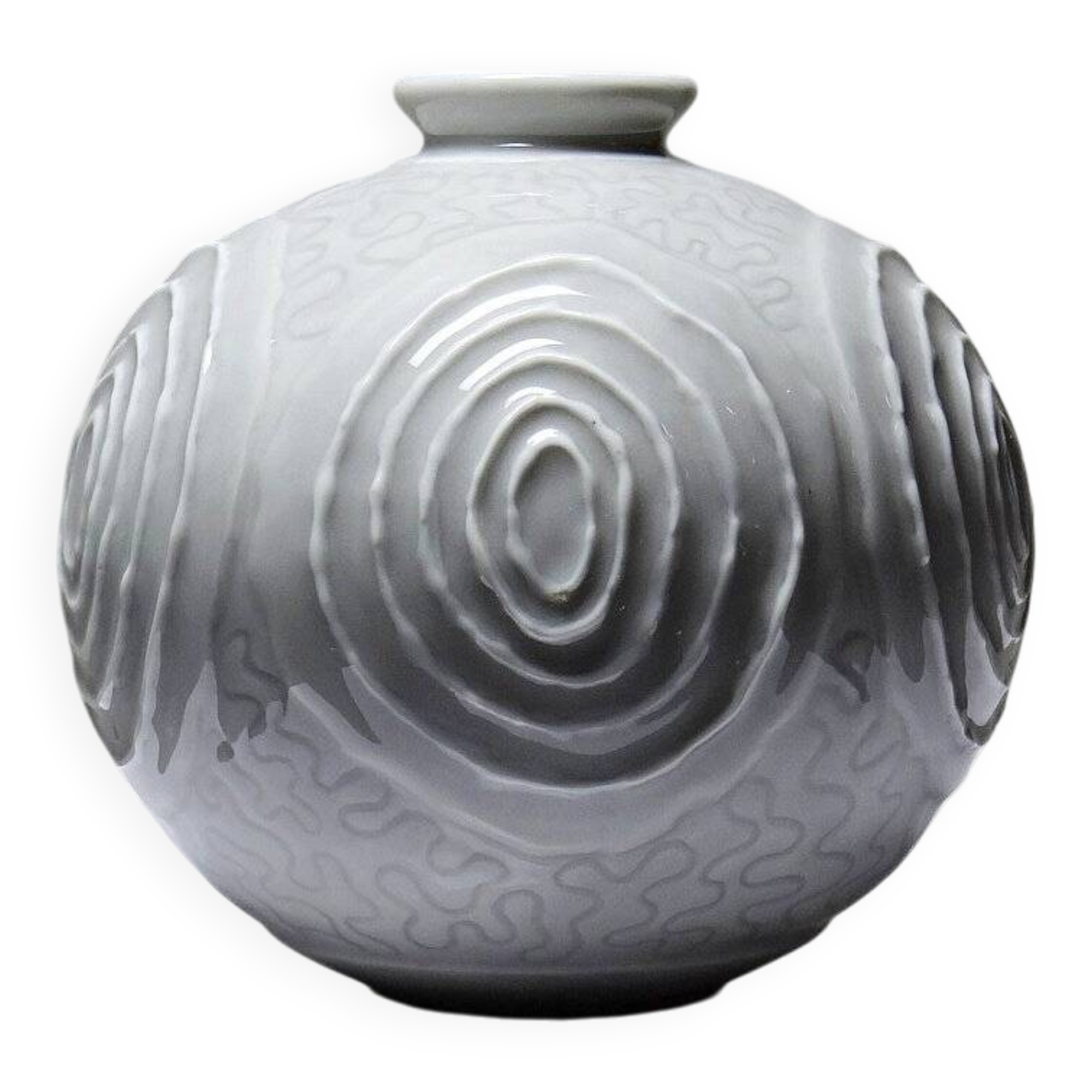 Small porcelain ball vase, Art Deco style, 1935