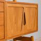 Rival 2 bay teak wall unit with 3 cabinets and 5 shelves by Brodrene Jatogs Norway, Kjell Riise, 196