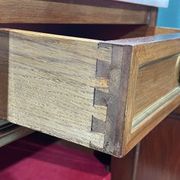 Louis xvi style sideboard from the 1950s in mahogany, oak and white marble top