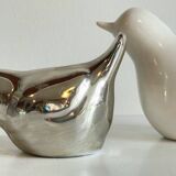 Vintage Ceramic Vase with a Couple of Birds