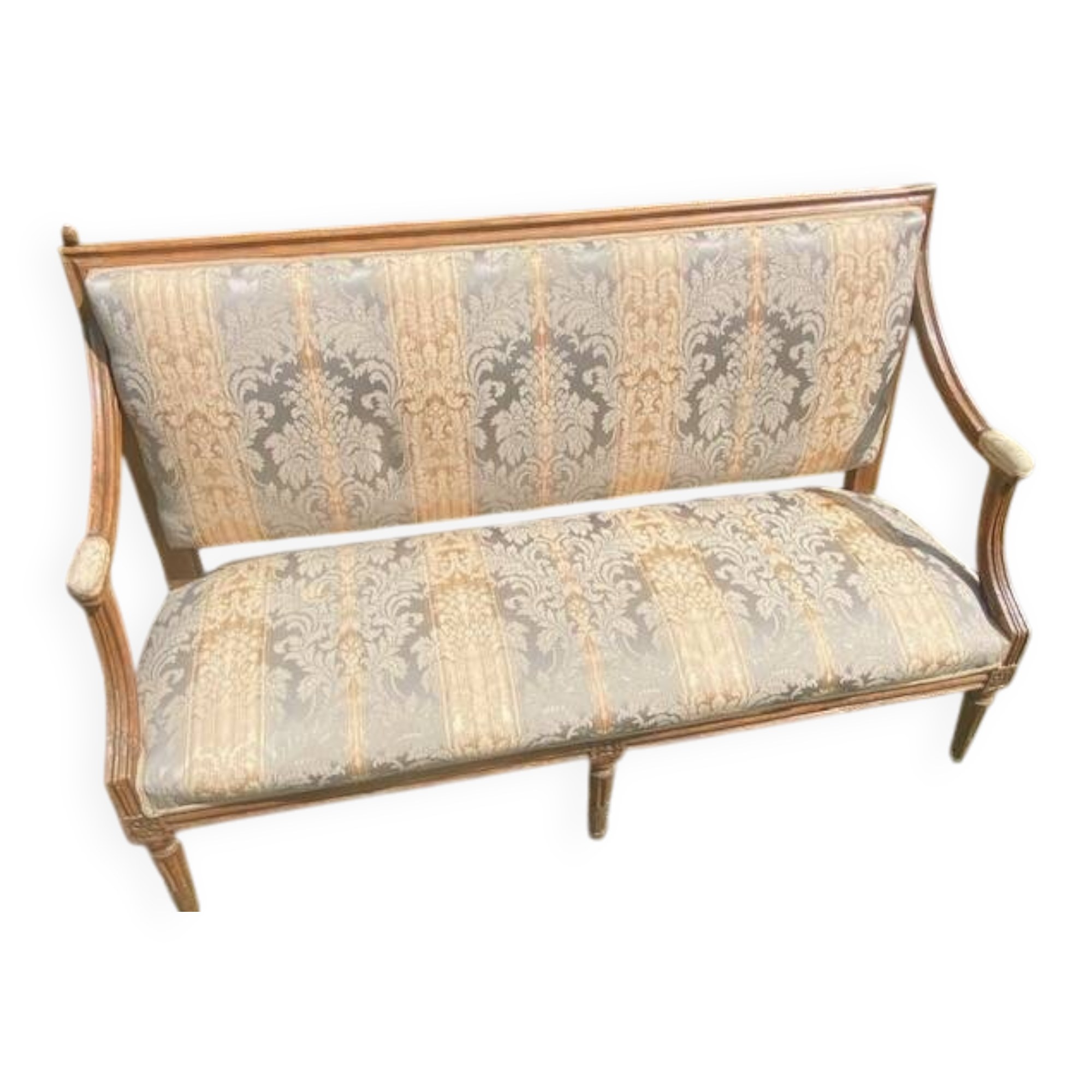 Banquette - Boudoir Sofa in Wood - Louis XVI Period