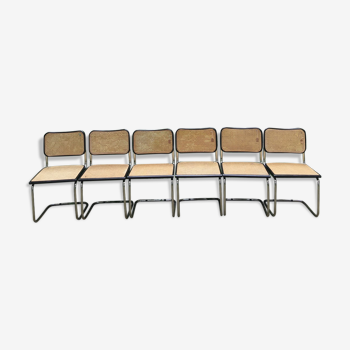 Chairs cesca B32 by Marcel Breuer
