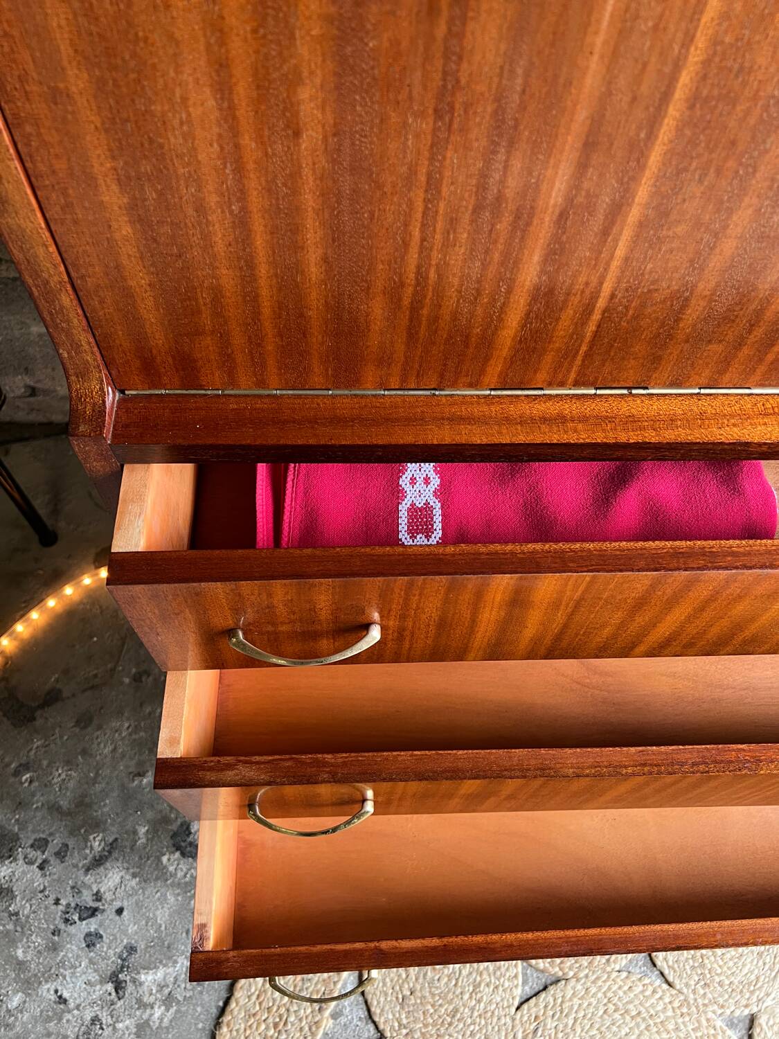 Vintage display cabinet secretary