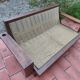 Vintage brutalist sofa in ecru bouclé fabric, 2/3 seater, 1970s