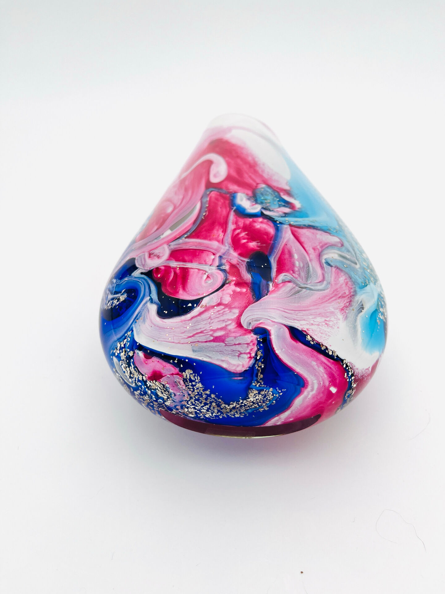 Oball Murano Vase - Sommerso - 24k Gold - Labeled - H30cm/3.4kg
