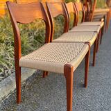 4 Niels Otto Møller chairs model 71
