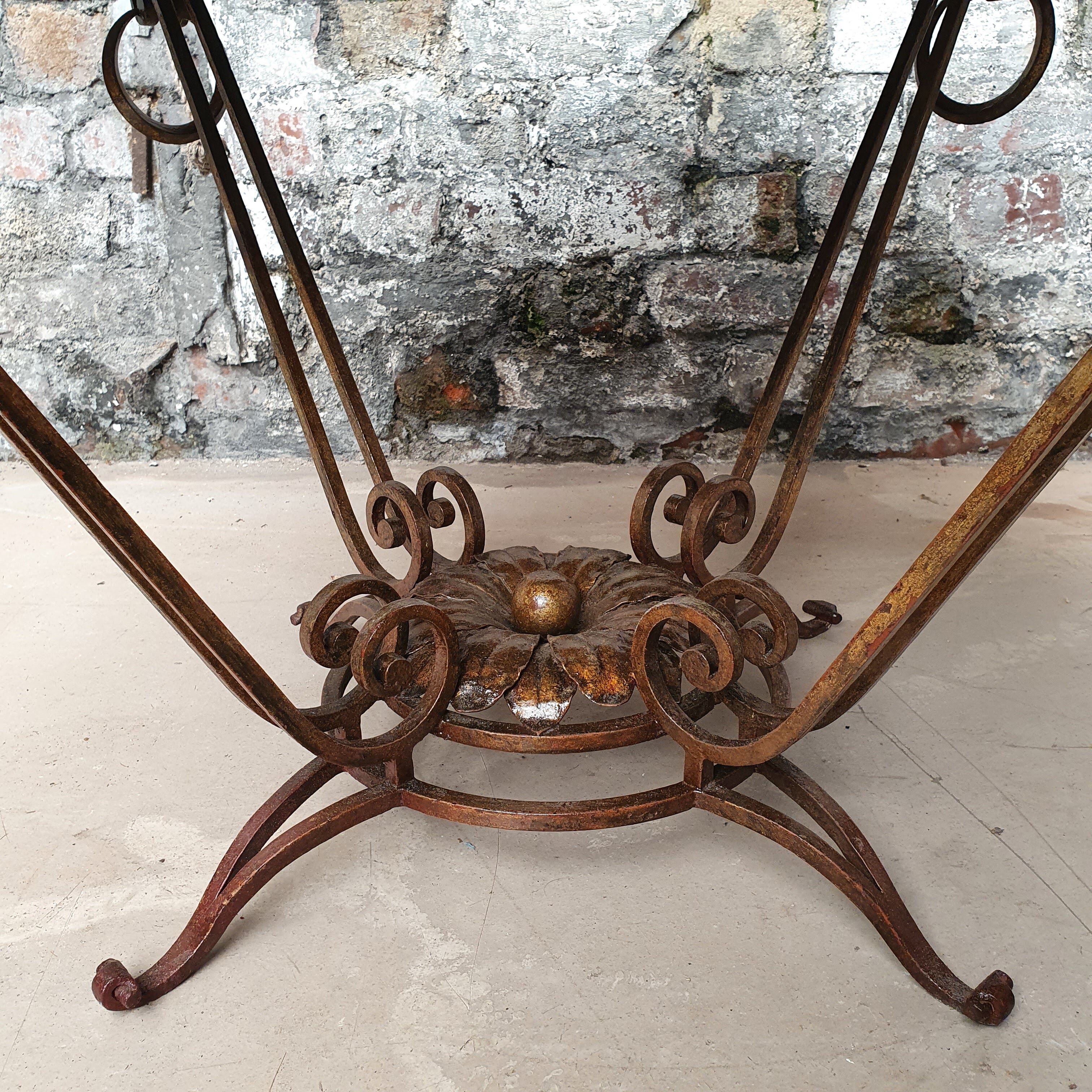 Golden coffee table circa 1940