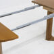 Table à manger ronde extensible danoise vintage des années 1960