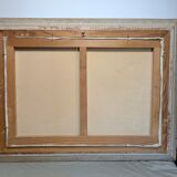 Old still life painting fruit bowl basket HST Montparnasse frame