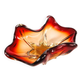 Murano Sommerso bowl, glass, design by F. Poli, Italy, 1950s