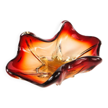 Murano Sommerso bowl, glass, design by F. Poli, Italy, 1950s