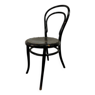 Thonet vintage black wooden chair
