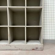 Large distressed wooden locker cabinet (renovated)
