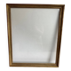 Old large glazed carved wooden frame