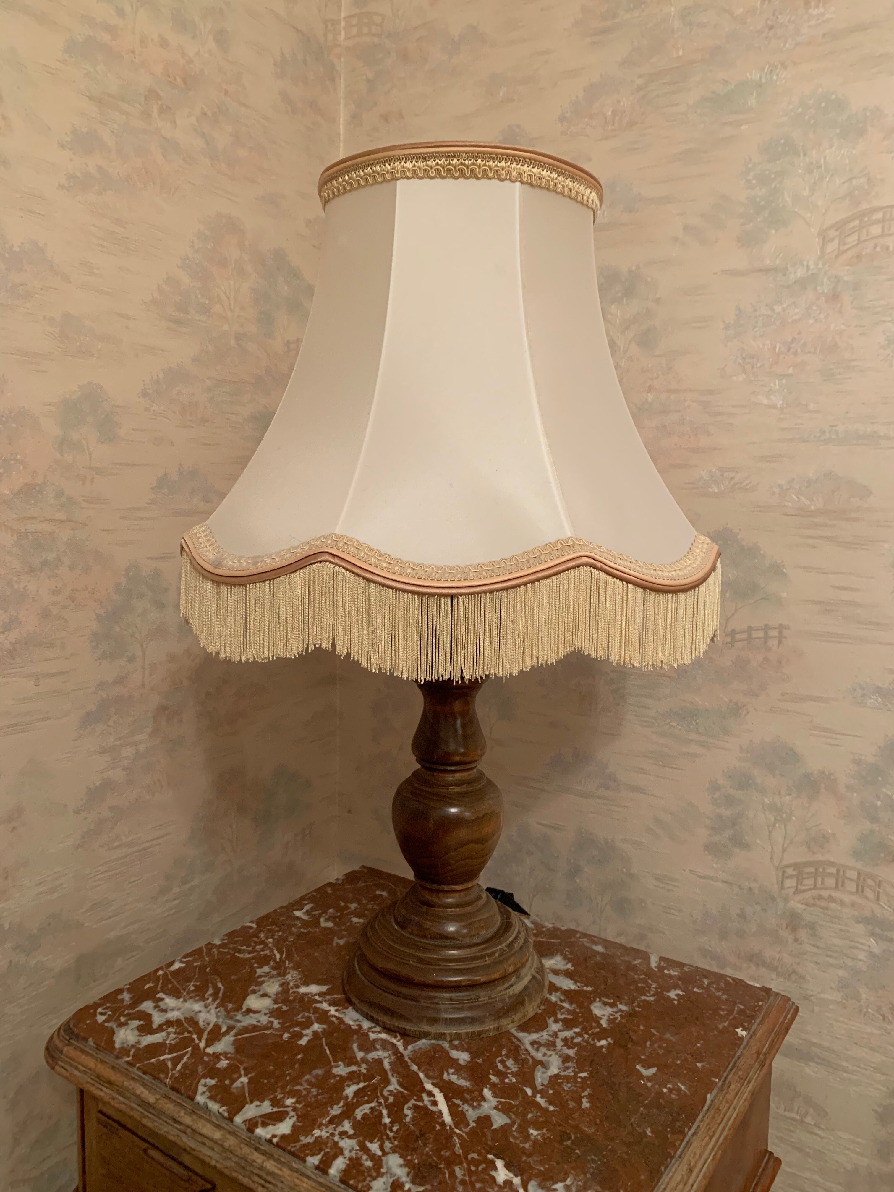 Vintage wooden lamp