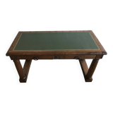 Oak and leather desk. Restored.