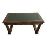 Oak and leather desk. Restored.