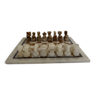 Vintage marble and stone chess sets