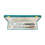 Silver metal cutting service cutlery, CHRISTOFLE, vendome model