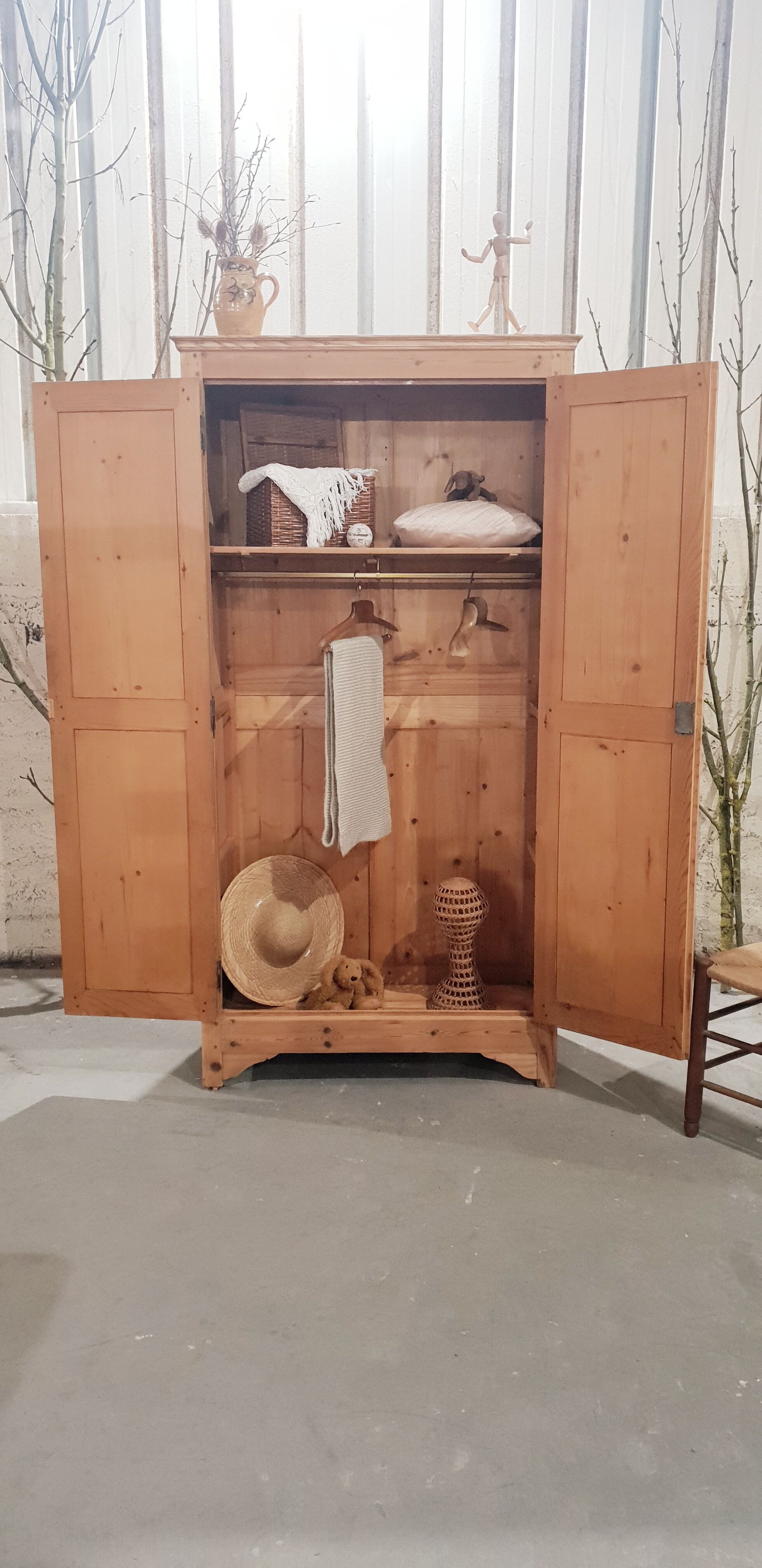 Antique pine cabinet