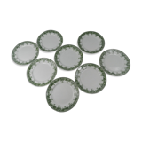 8 assiettes plates lierre st Amand et Hamage