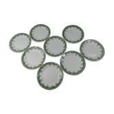 8 assiettes plates lierre st Amand et Hamage