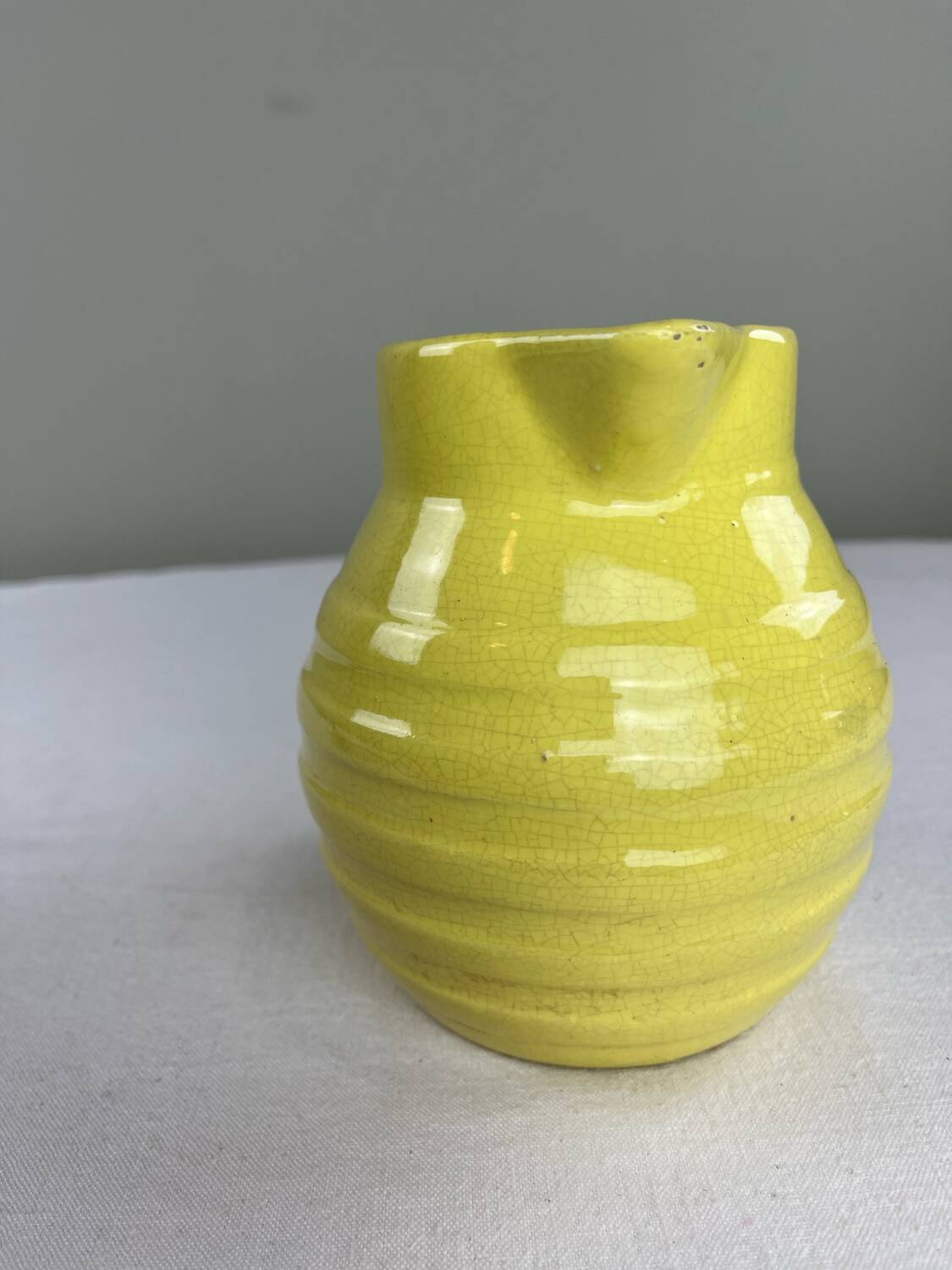 Old yellow carafe