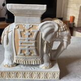 White ceramic elephant
