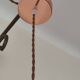 Pendant light with old glass tulip