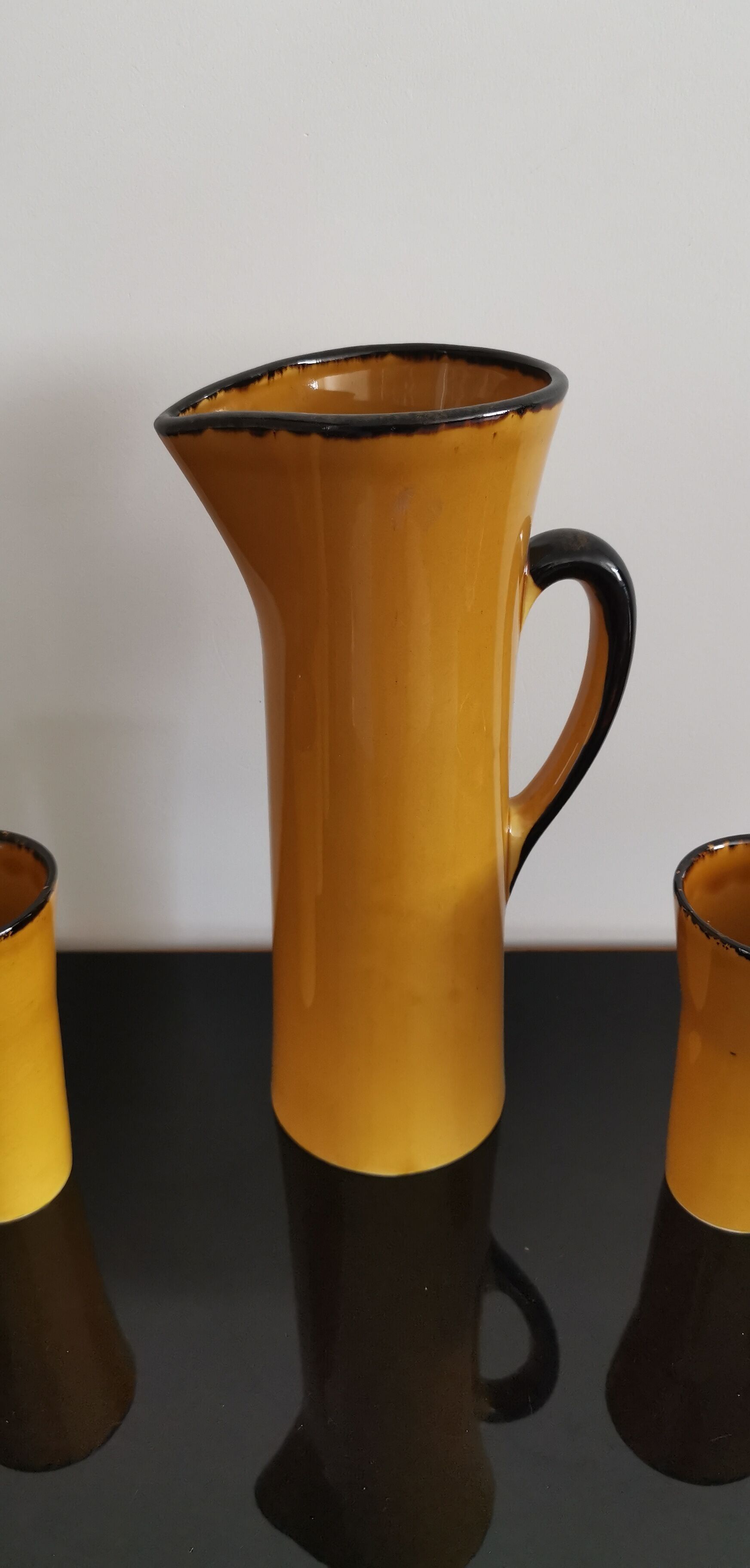 Vintage orangeade service by Claude Paci, Vallauris (Gladys model)