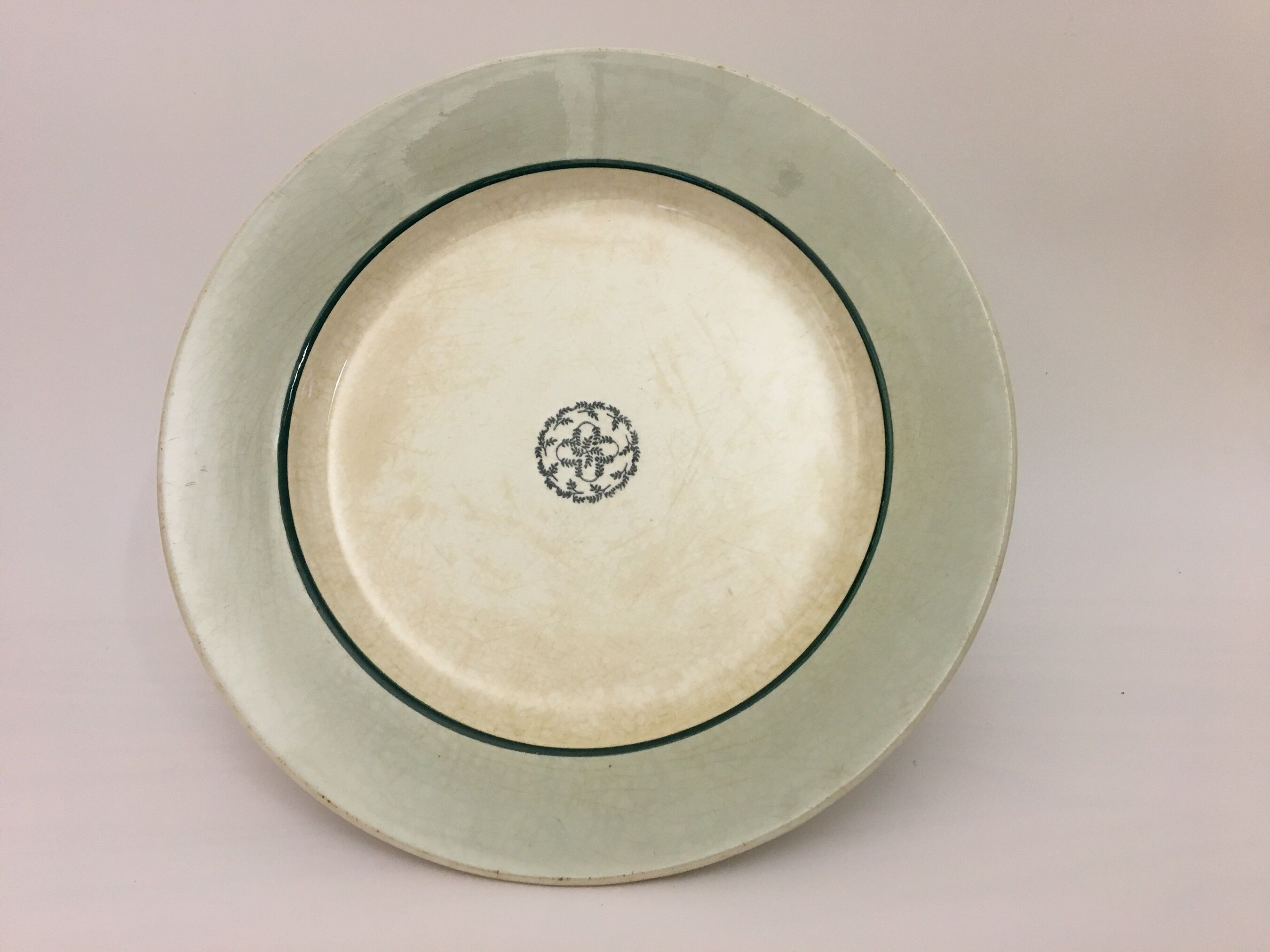 Service Dish Signed "Gien"