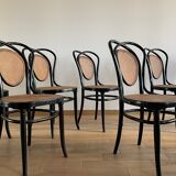 Série de 8 chaises viennoises N.33 de J&J Kohn, 1900