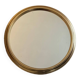 Round golden mirror