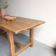 Solid oak farm table