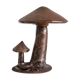 Lampe céramique champignons années 70