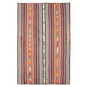 Vintage Turkish Oushak Handmade Wool & Cotton Orange Rug 171x263