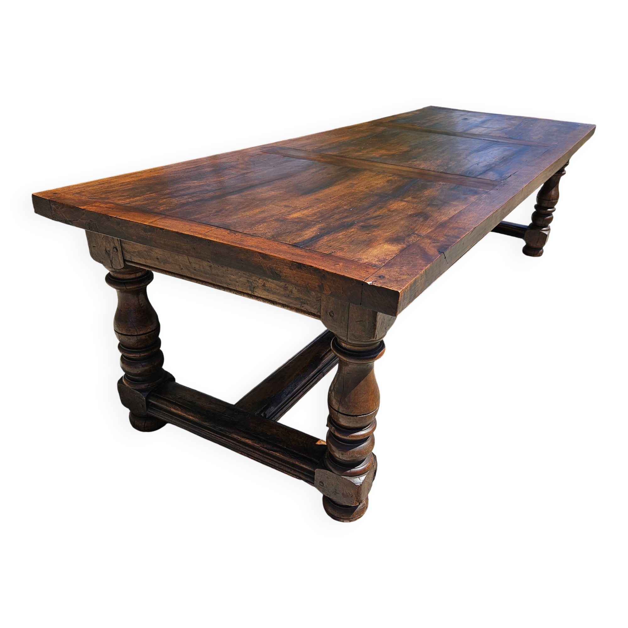 Large 19th-century walnut table