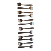 12 Oyster forks Guy Degrenne